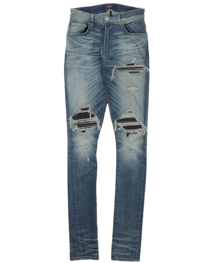 MX1 Stacked Ripped Skinny Jeans