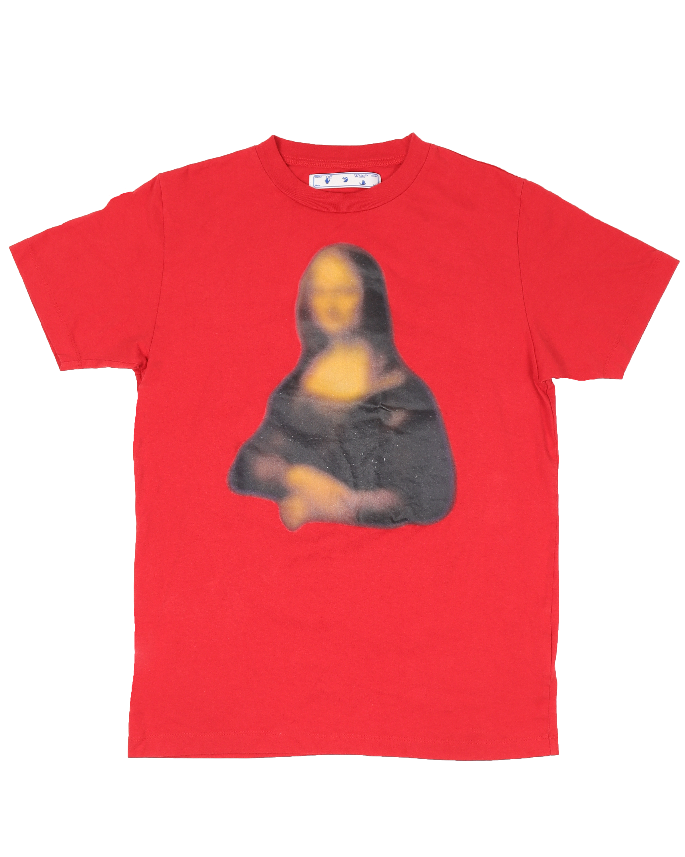 Blurred Mona Lisa Print T-Shirt