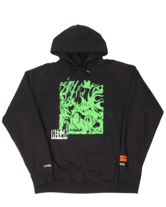 Green Flames Hoodie