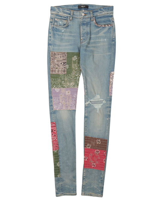 Bandana Patched Jeans