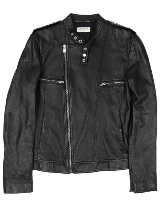 SS15 Studded Leather Jacket