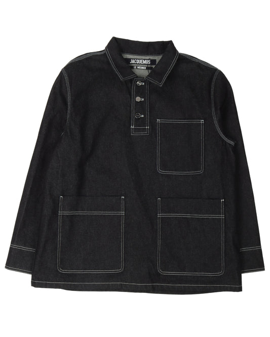 Denim Pullover Shirt