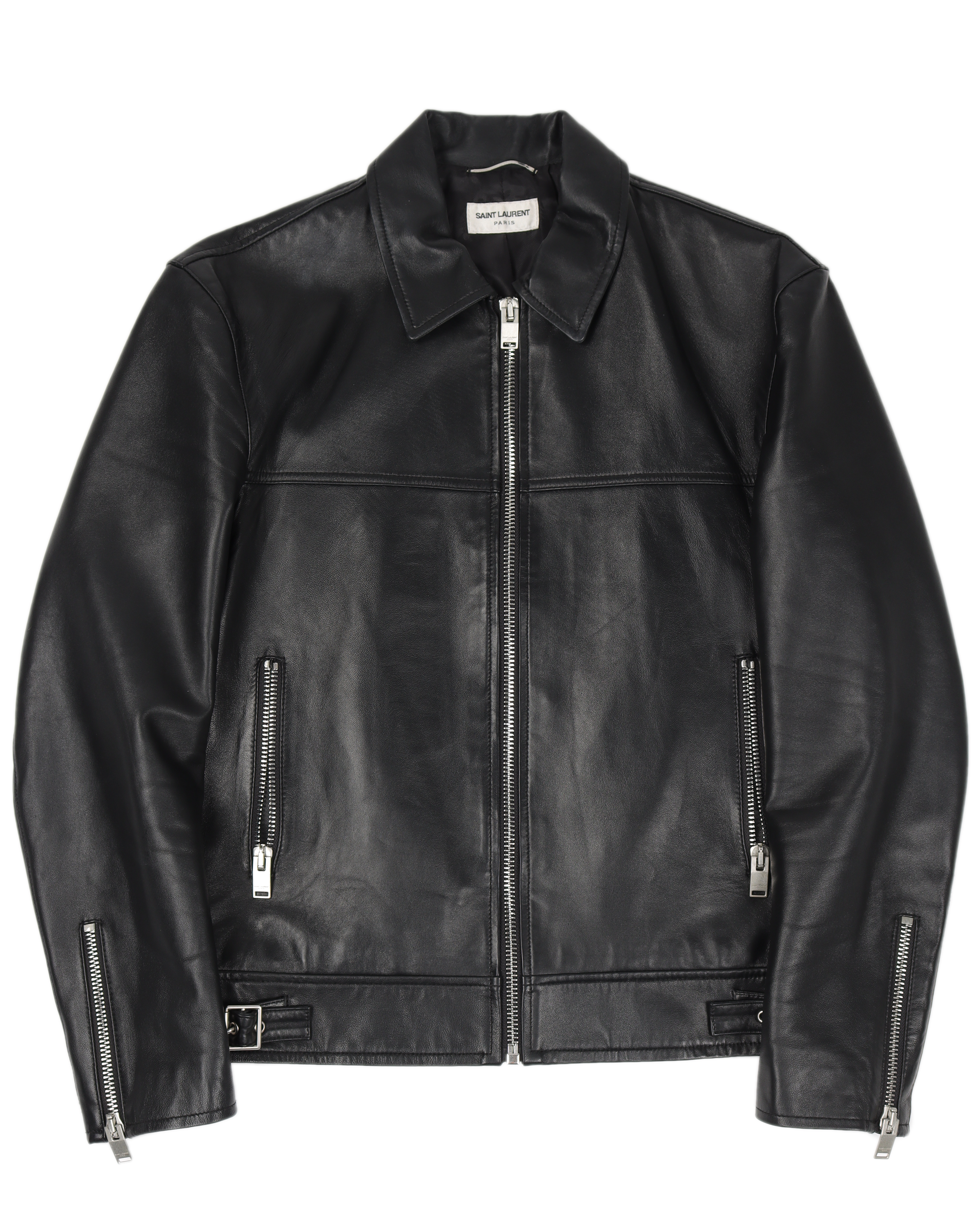 SS16 Full Zip Lamb Leather Jacket