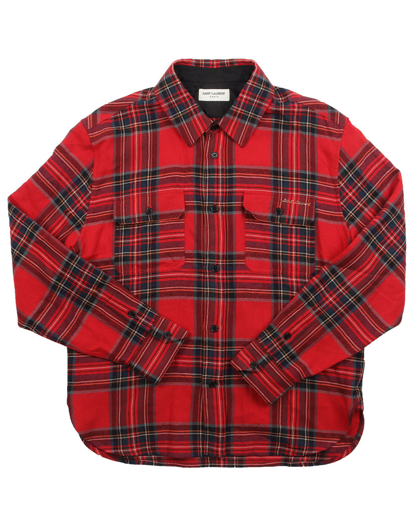 Script Logo Flannel Shirt