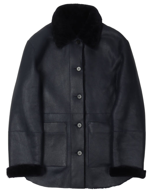 Leather Sherpa Jacket