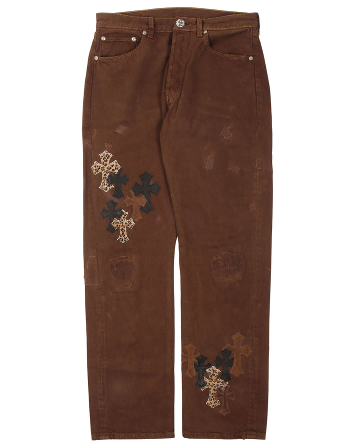 Levi's Leather Cross Dyed Jeans