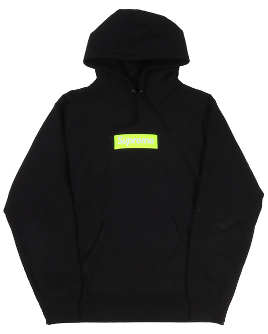 2017 Lime Green Box Logo Hoodie