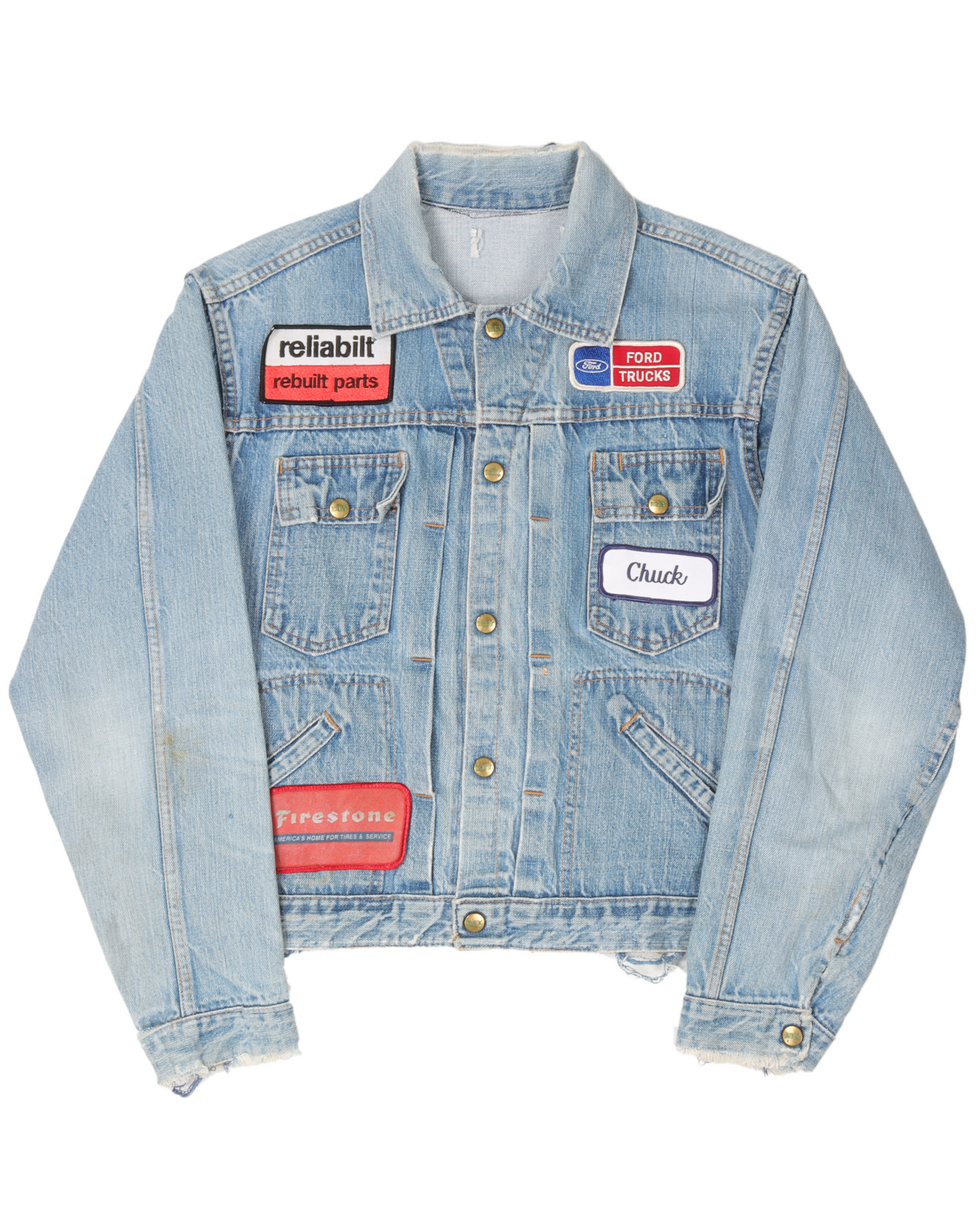 Patched Denim Jacket