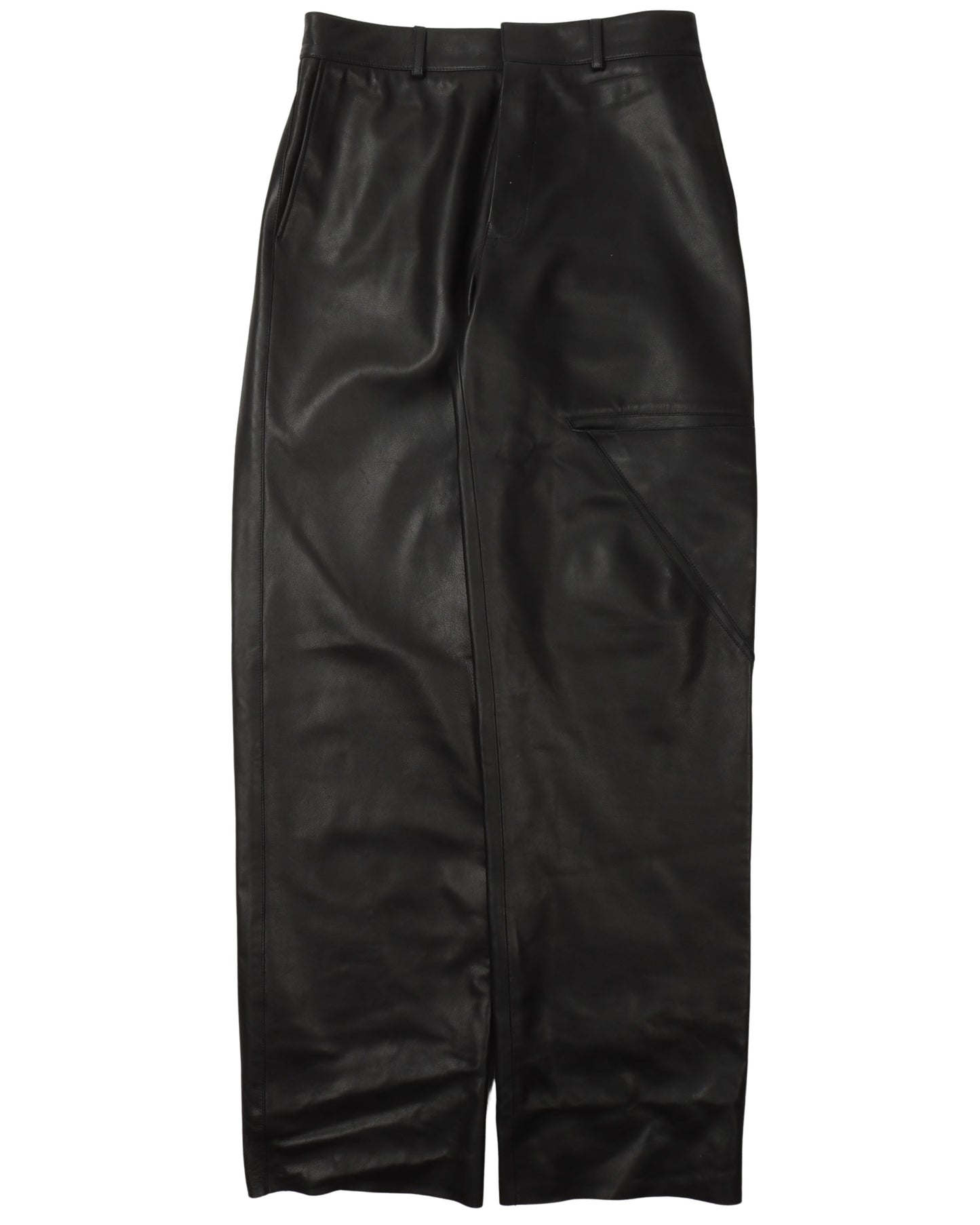 Loose Leather Pants