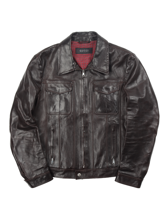 Police Officer Leather Jacket