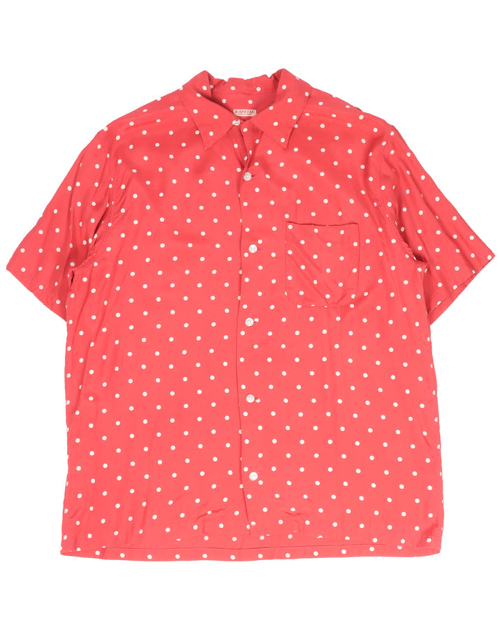 Rayon Polka-Dot Shirt