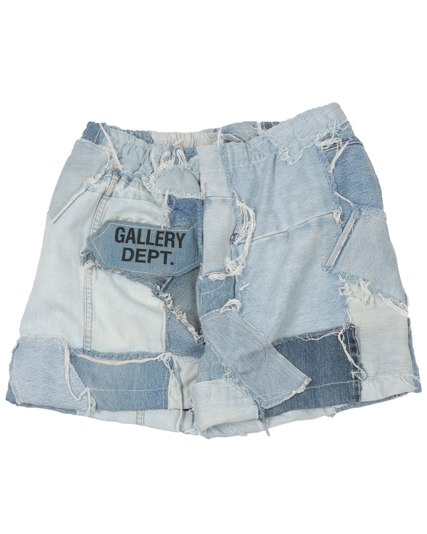 Reconstructed Denim Shorts