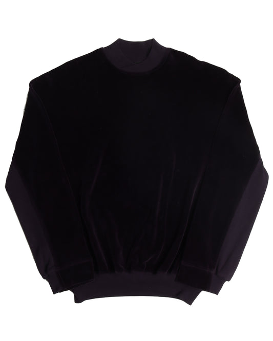 Purple Velvet Kimono Sweatshirt