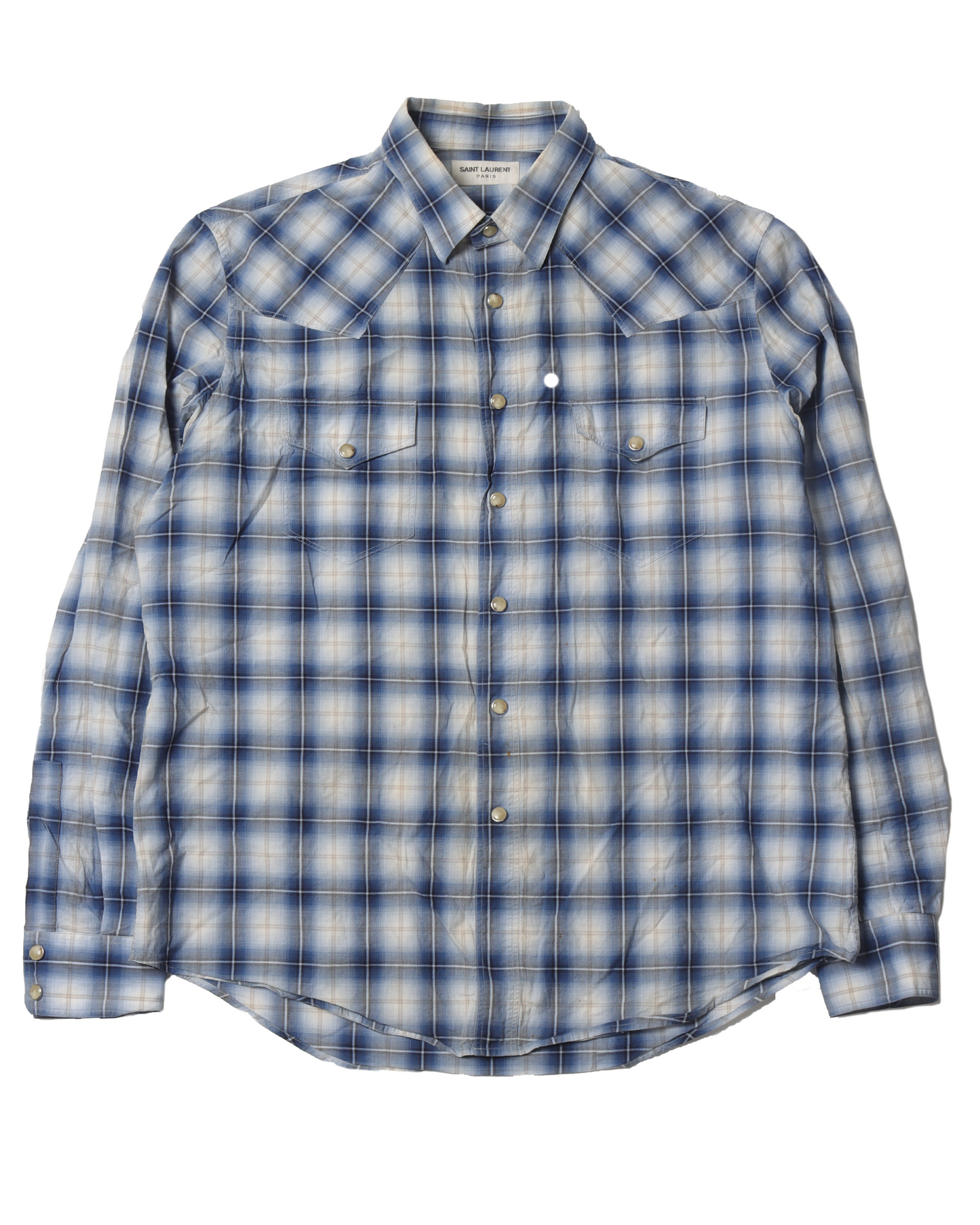 Blue Plaid Shirt