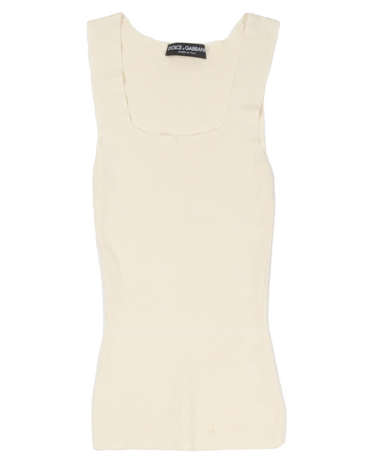 Wide Strap Knit Tank Top