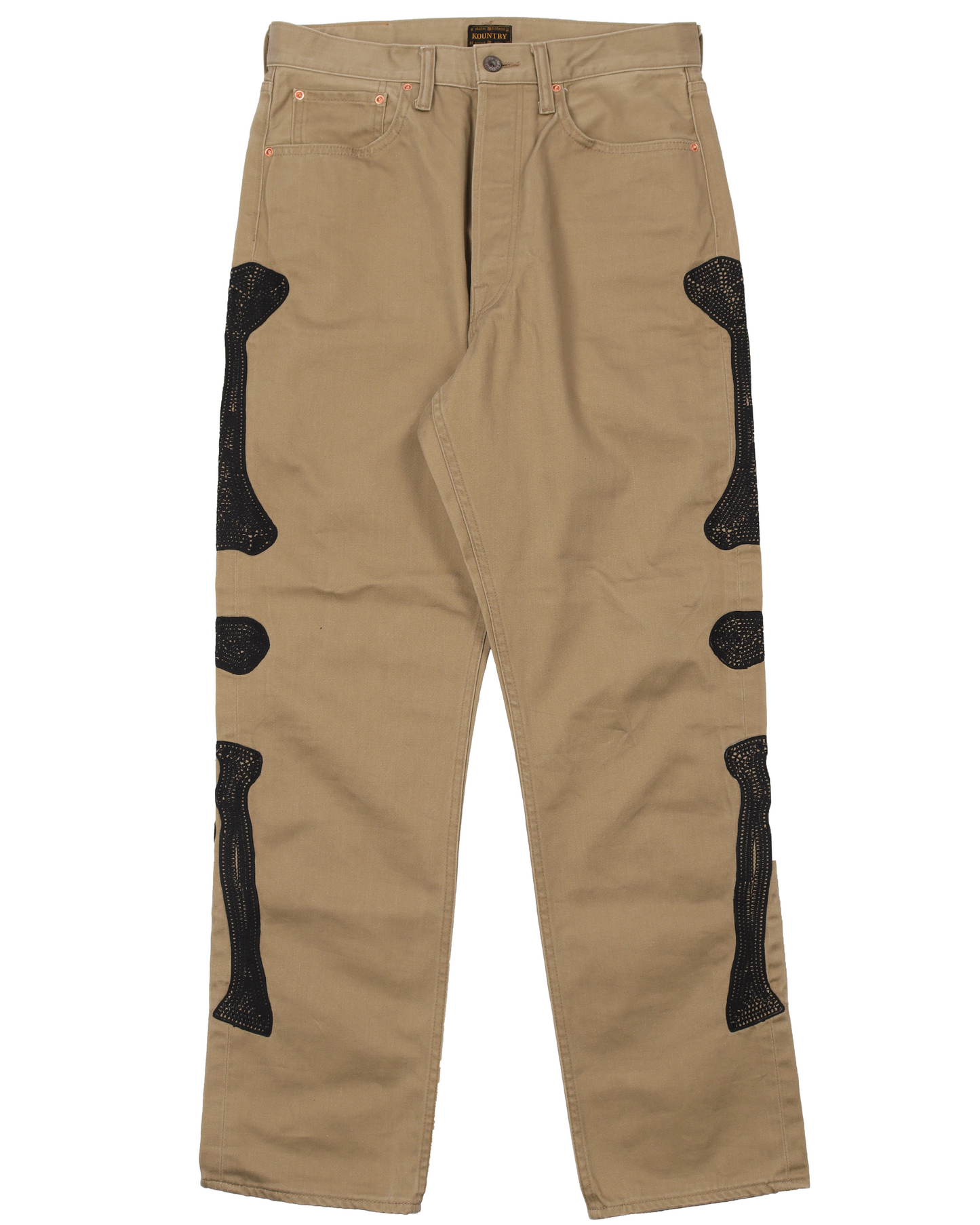 Okagilly Slim-Fit Appliquéd Denim Jeans