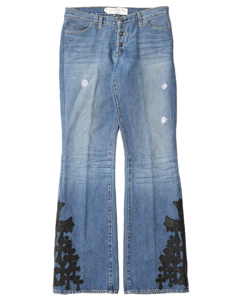Flared Cemetery Cross Jeans