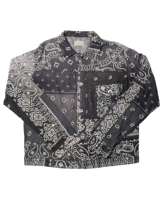 Black Paisley Button Shirt