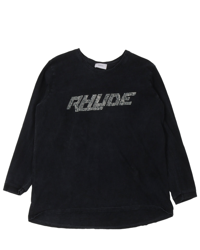 RHUDE SWAROVSKI TEE - Tシャツ/カットソー(半袖/袖なし)