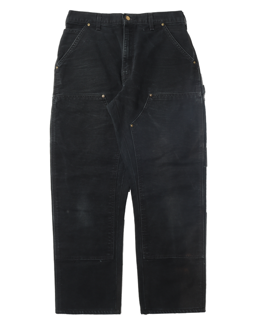 Black Double Knee Pant