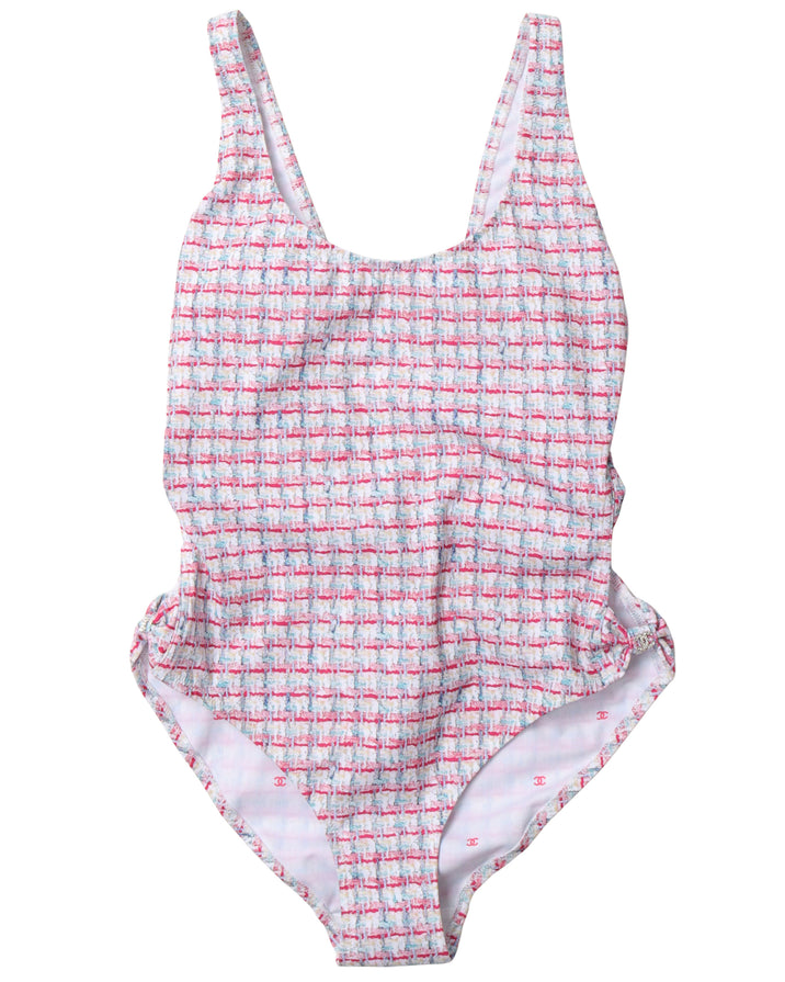 One Piece Jacquard Swimming Suit