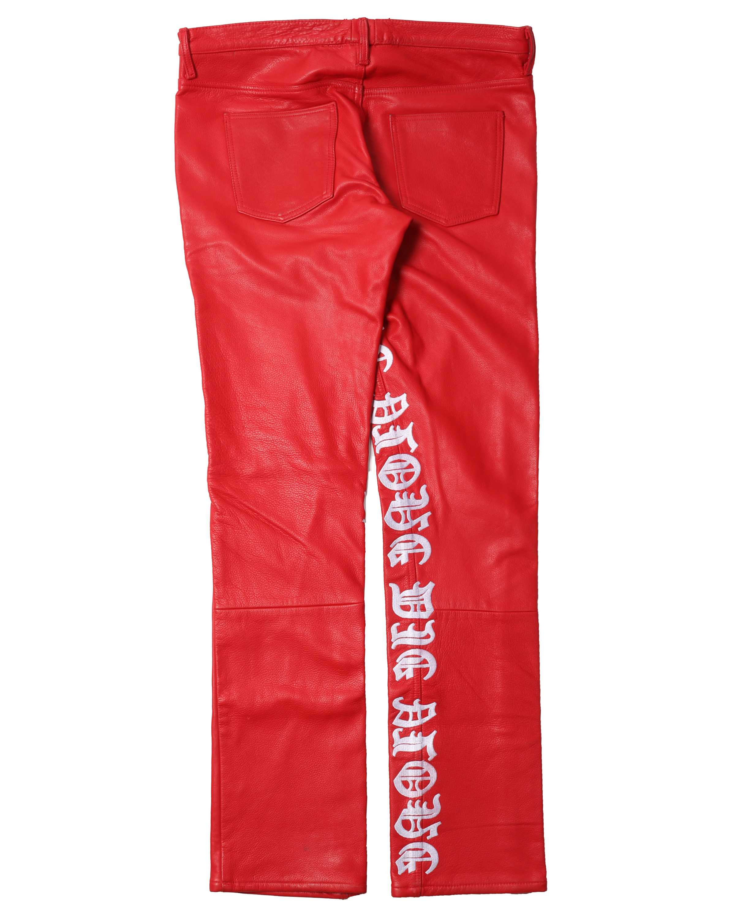 Sample Leather Red Pants