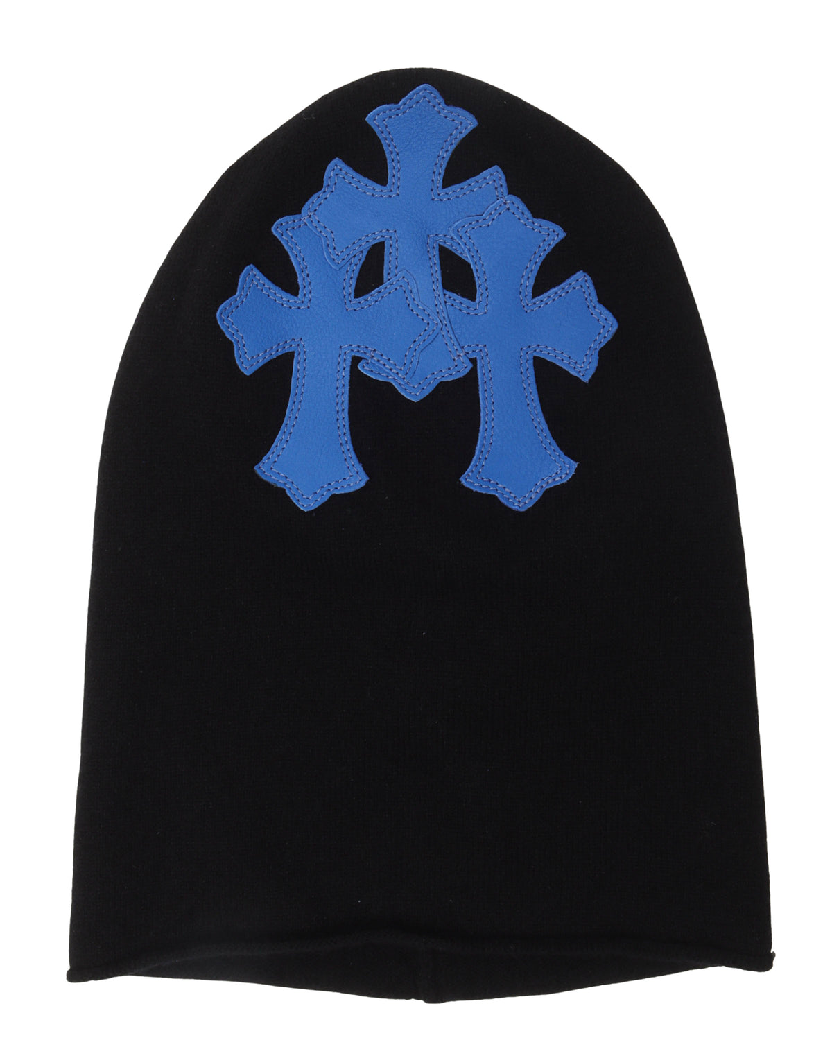 Cashmere Leather Cross Mask