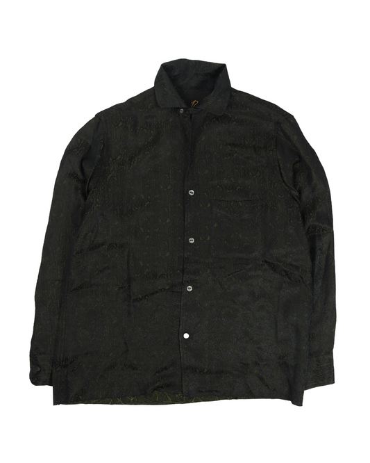 Italian Collar Long Sleeve Shirt