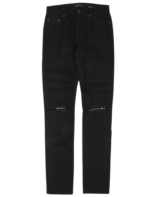 Studded Knee Jeans