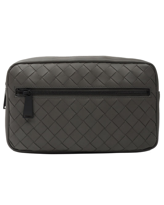 Leather Intrecciato Belt Bag