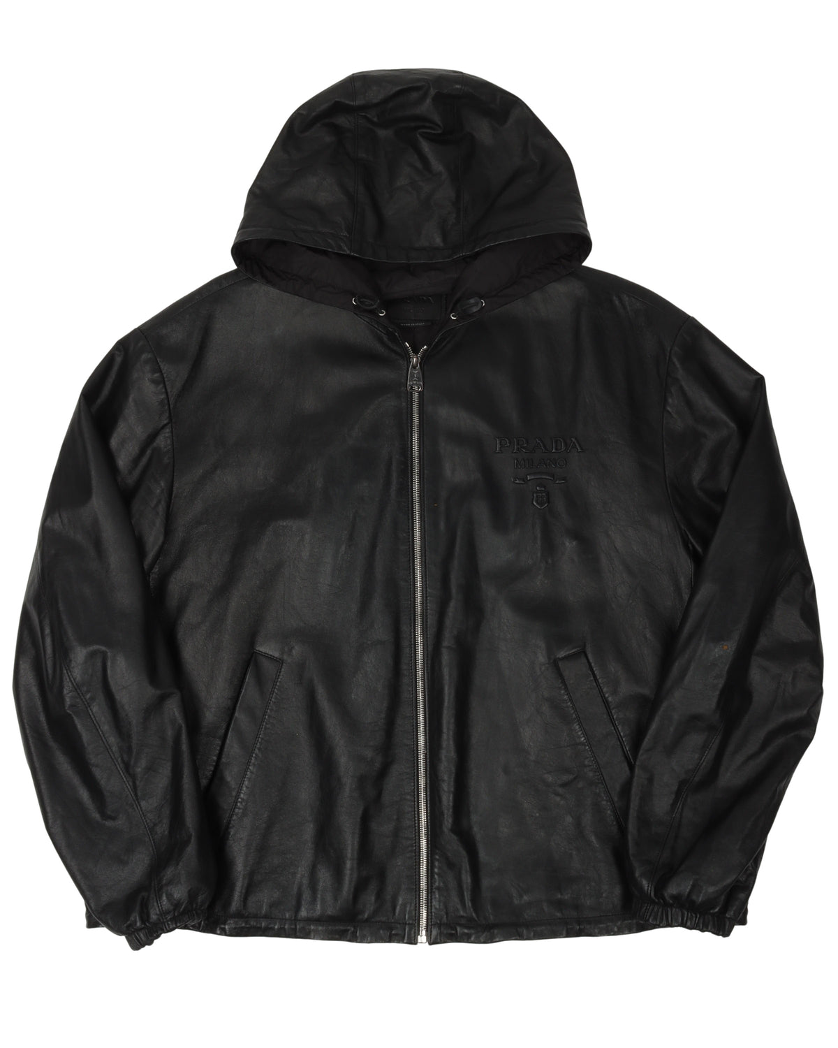 Hooded Leather Jacket