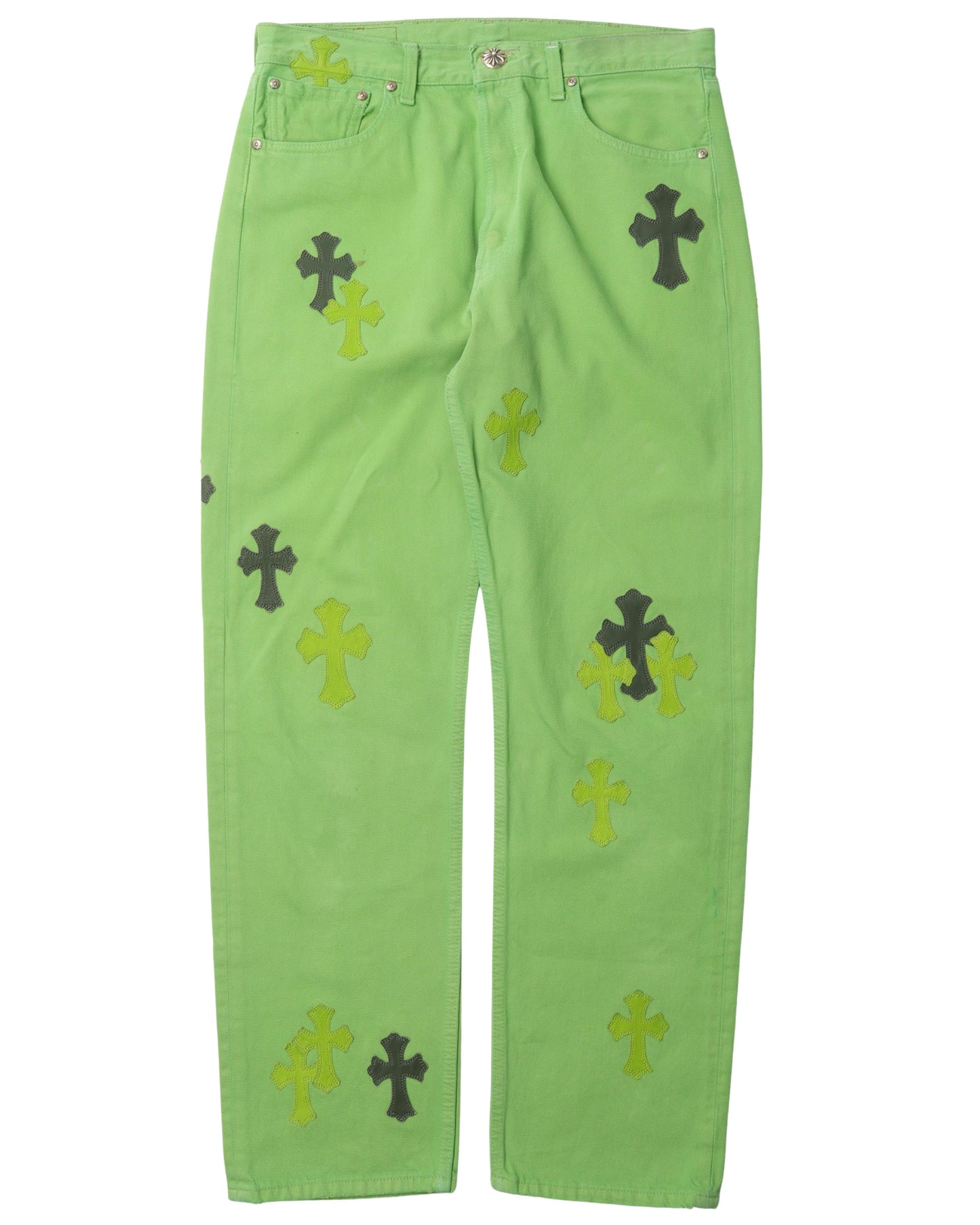 Sex Records Cross Patch Jeans