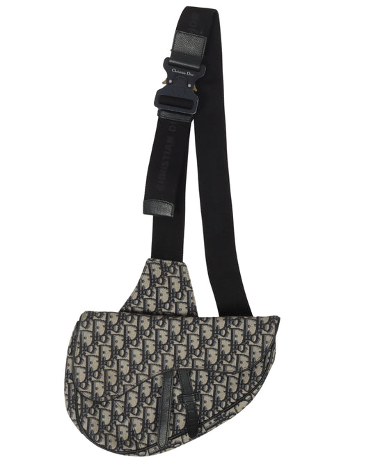 Jacquard Monogram Saddlebag