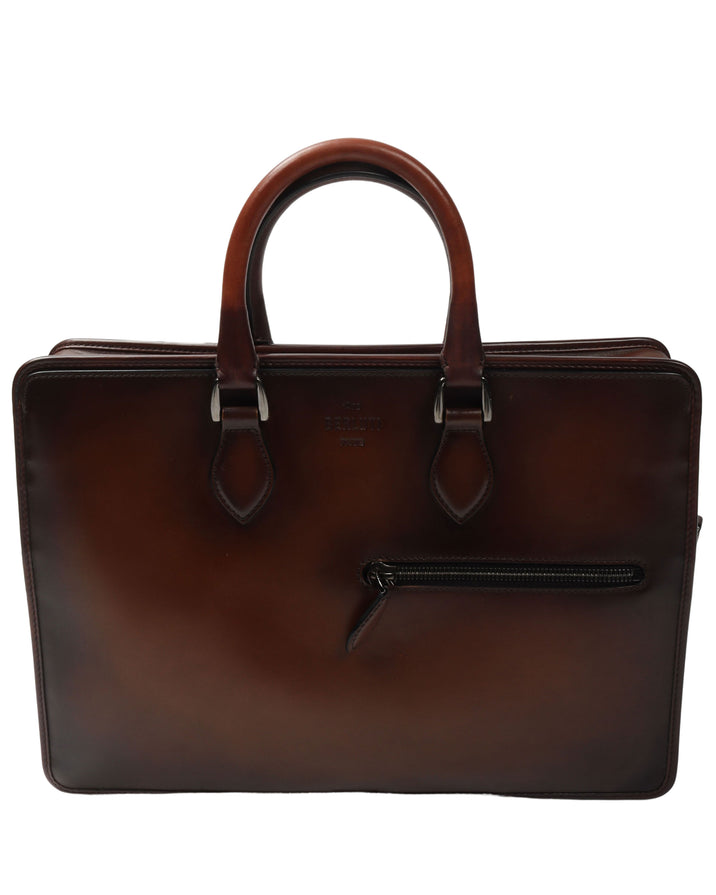 Un Jour Leather Briefcase