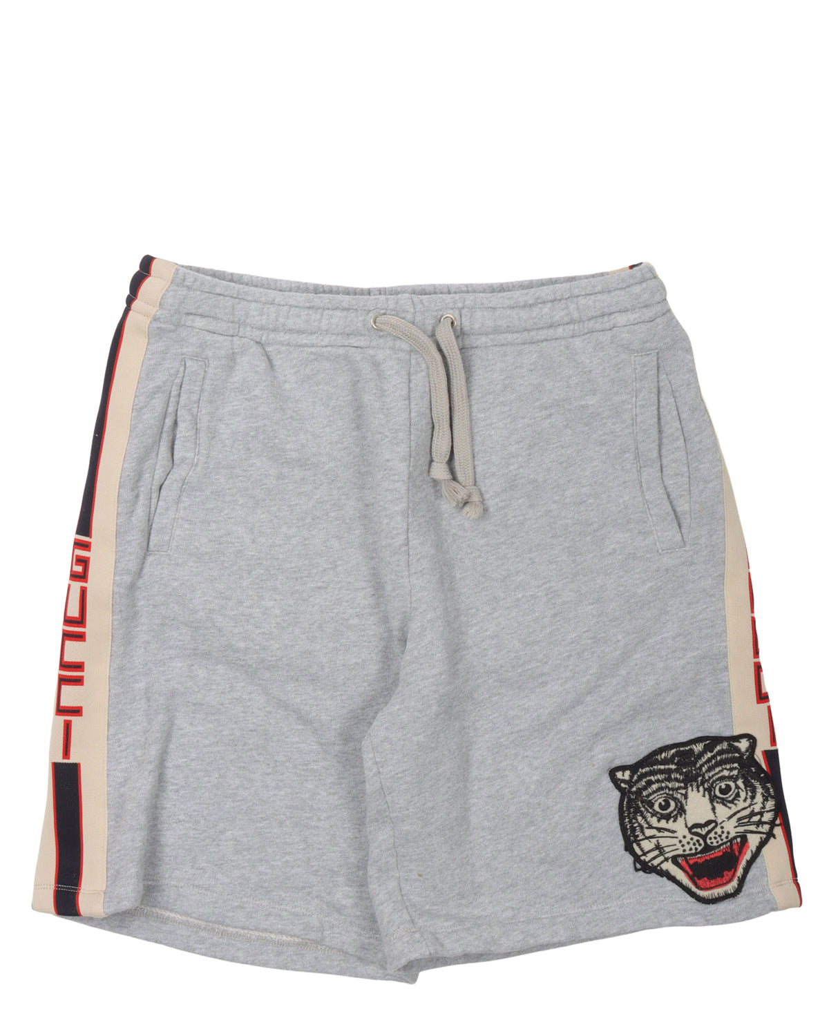 Side Stripe Tiger Sweat Shorts