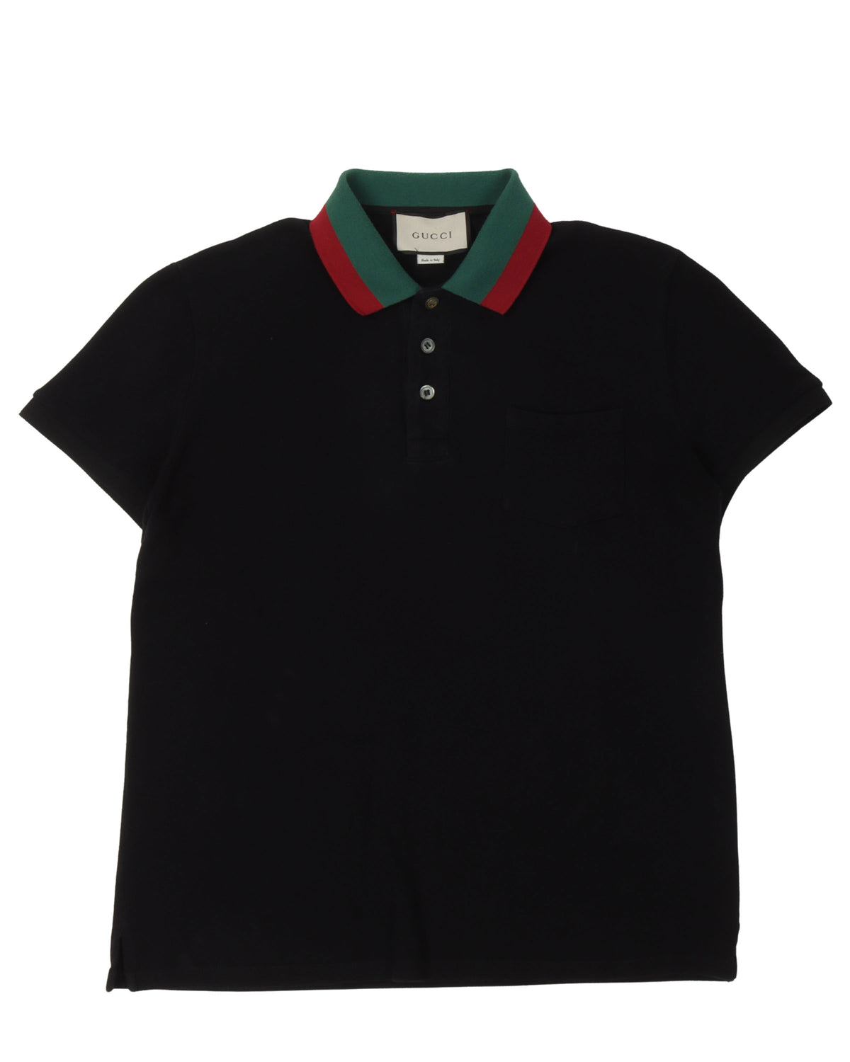 Striped Collar Polo Shirt