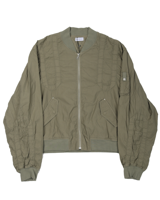 Cotton Poplin Frame Flight Jacket