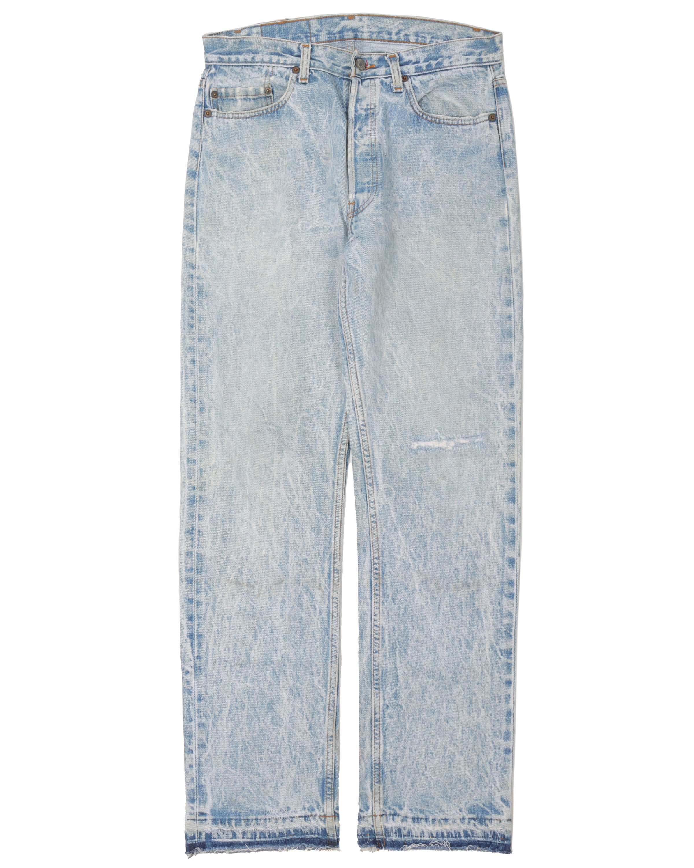 Released Hem Levi's 501 Acid Wash Jeans