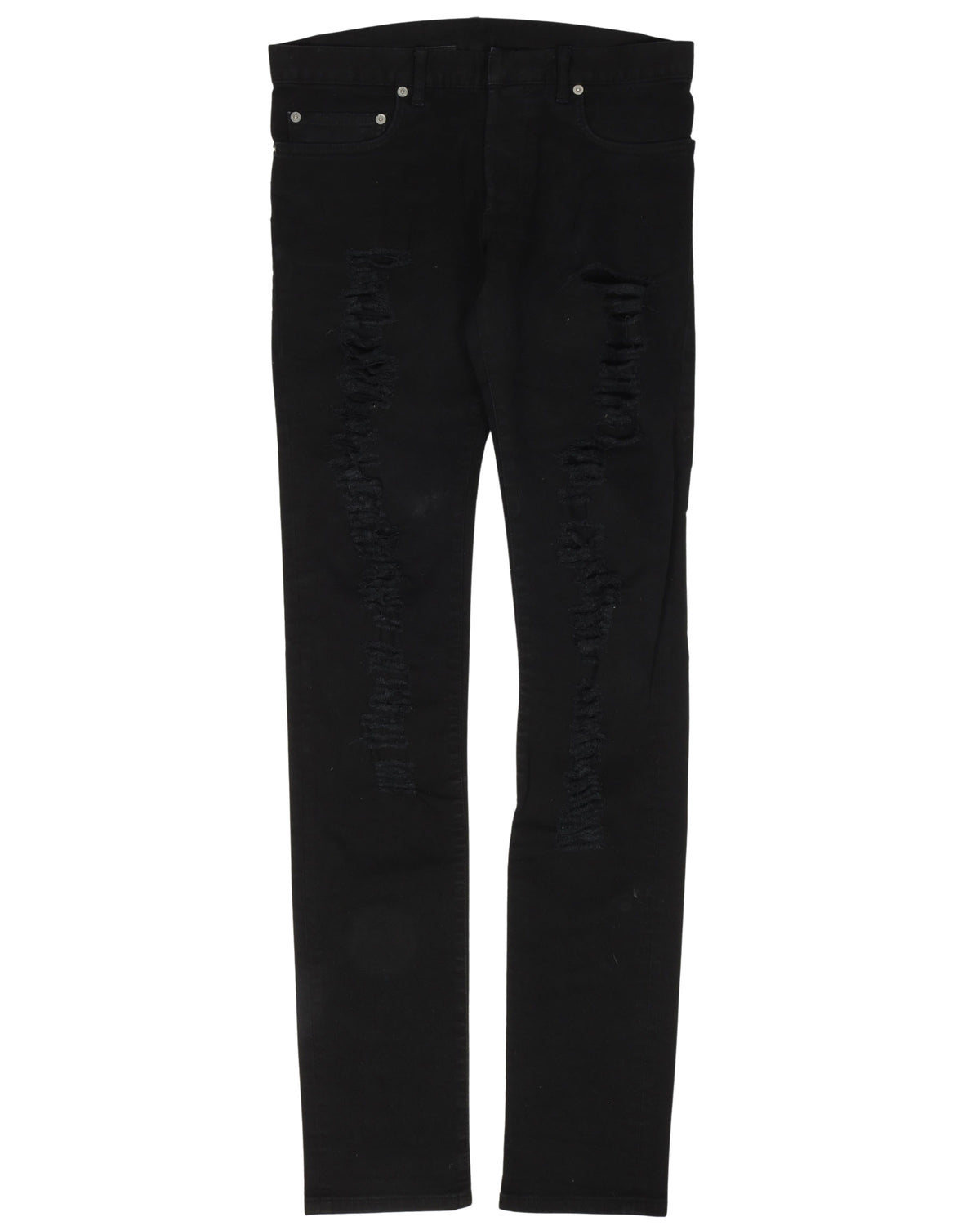 Distressed Black Jeans
