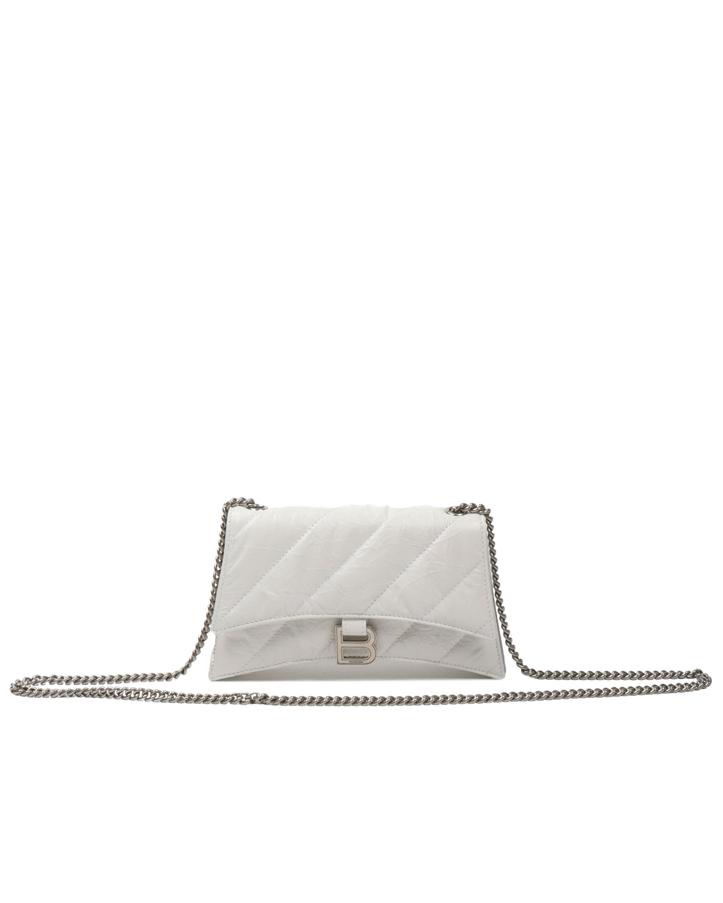 Quilted Leather Crush Hourglass Bag