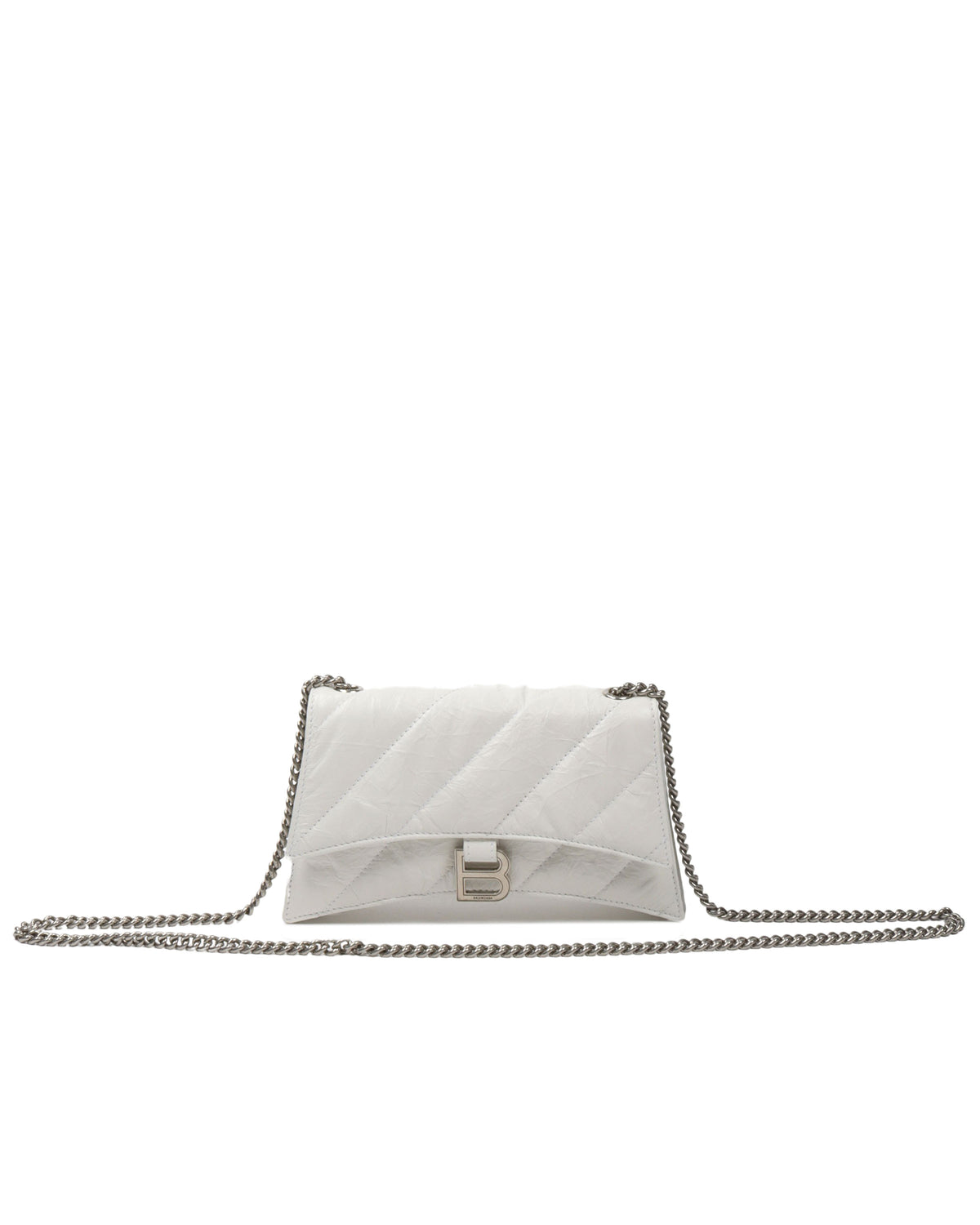 Quilted Leather Crush Hourglass Bag