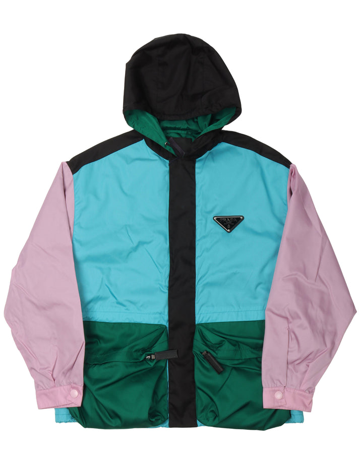 Multicolor Nylon Anorak Jacket