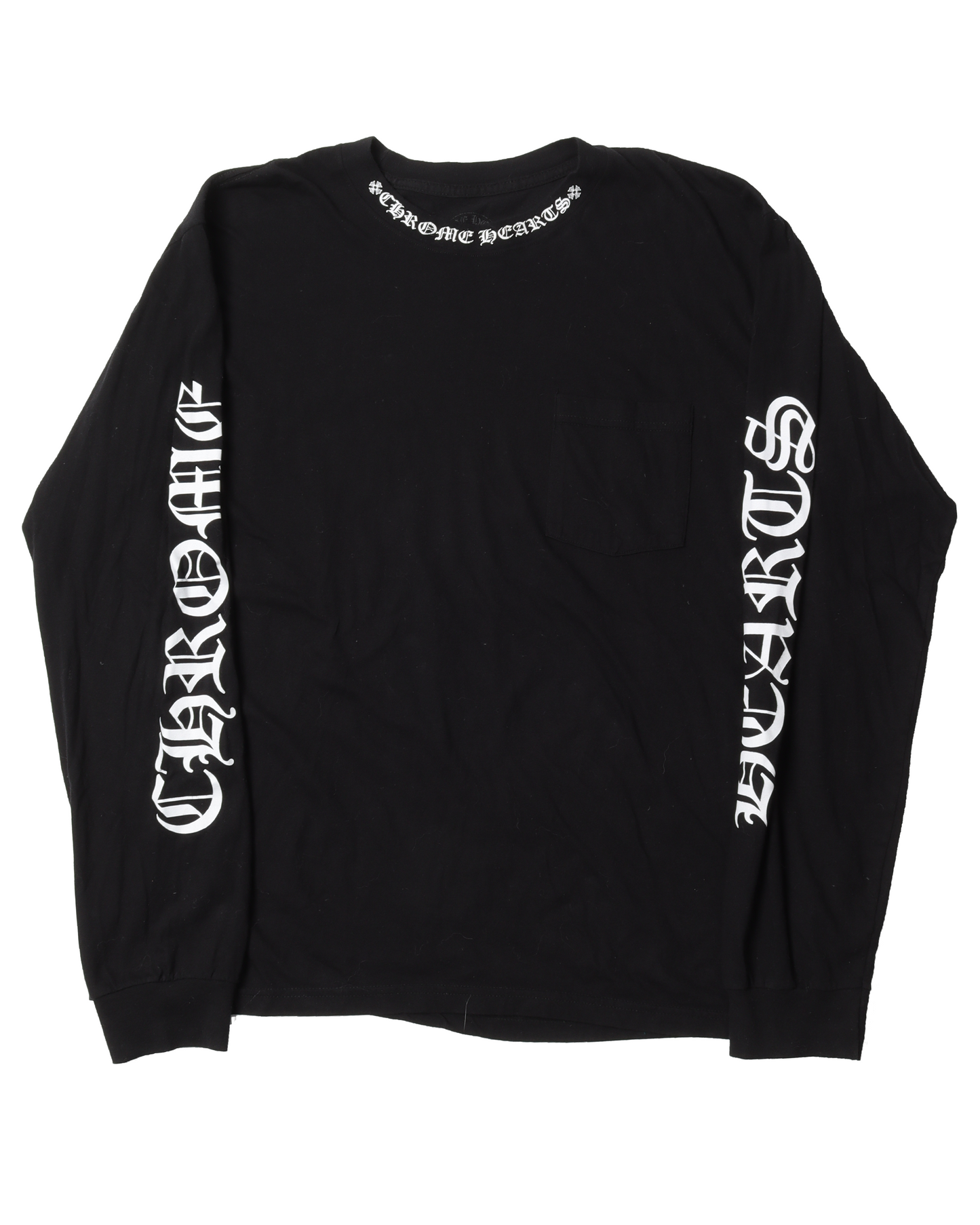 Chrome Hearts Collar Logo Long Sleeve T-Shirt – Justin Reed Chrome Hearts Collar Logo Long Sleeve T-Shirt – Justin Reed