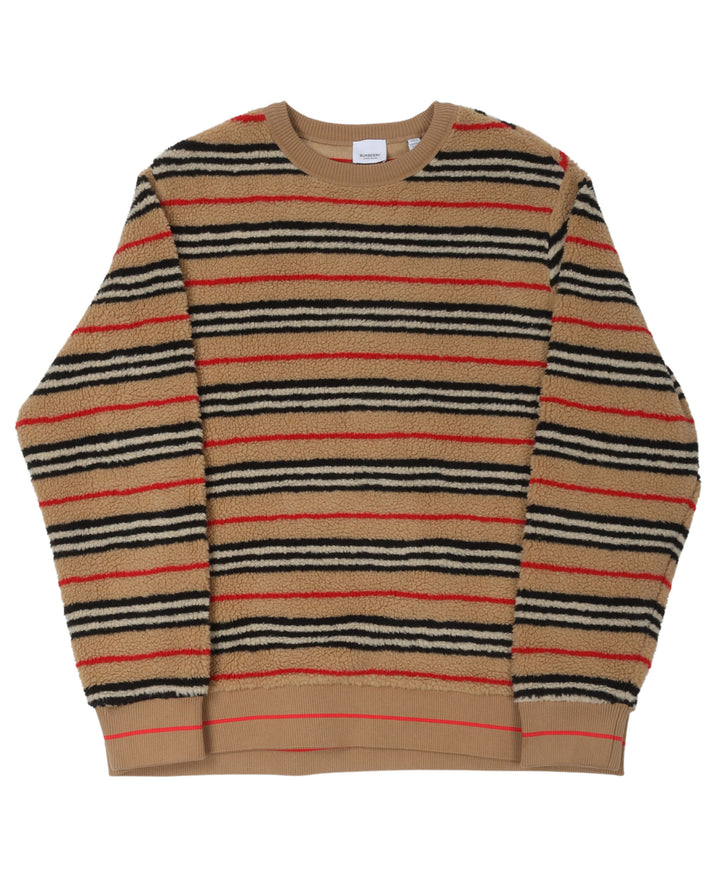 Fleece Stripped Sweater