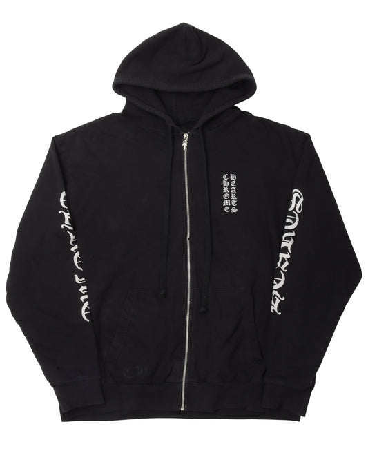 Vertical Logo Zip Up Hoodie