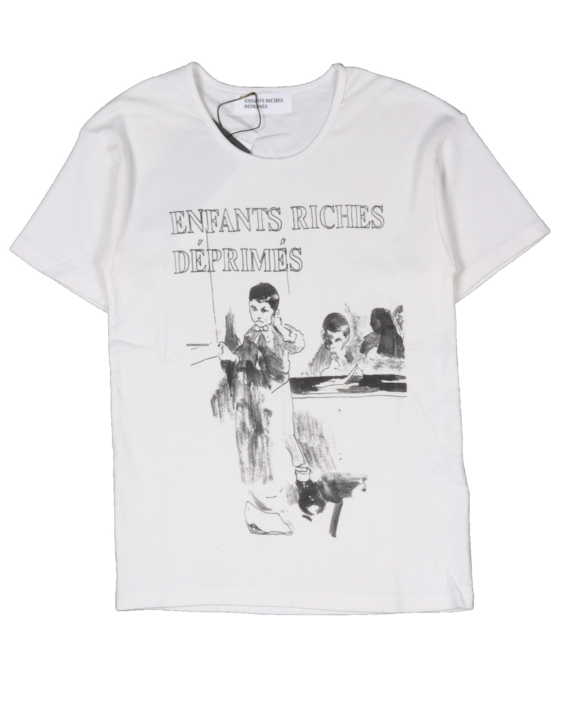 Tシャツ・カットソー ENFANTS RICHES DEPRIMES Cotton T-shirt with used effect 1_eb86c626-9561-480a-8eeb-