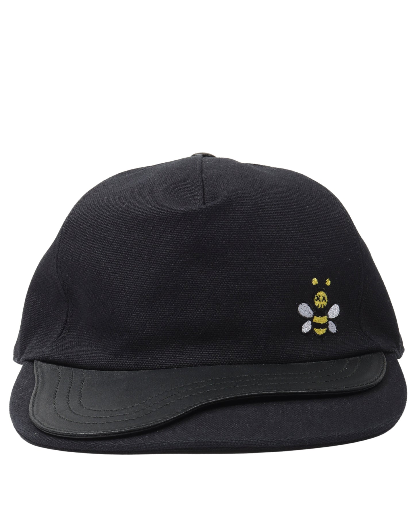 Saddle Leather Embroidered Bee Hat
