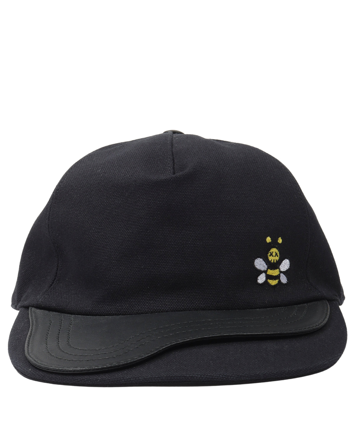 Saddle Leather Embroidered Bee Hat