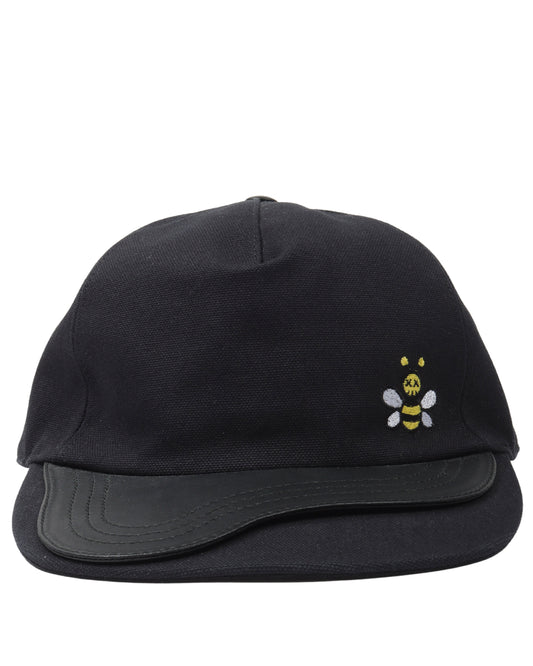 Saddle Leather Embroidered Bee Hat