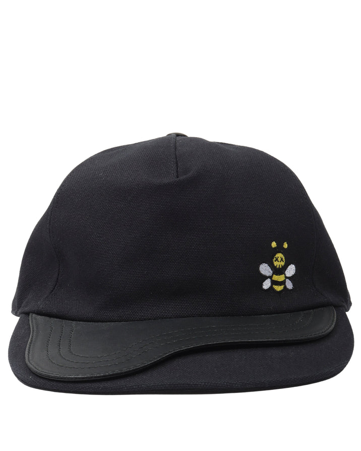 Saddle Leather Embroidered Bee Hat